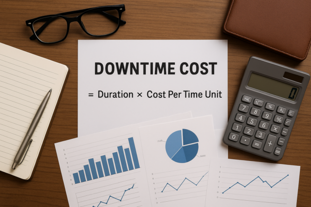 Het berekenen van de kosten van downtime